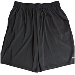 Pro Player Womens Sz 2X Black Pull On Jogger Athletic Shorts Pockets